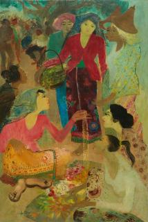 Hendra Gunawan - Flower Vendors