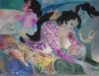 Hendra Gunawan - Menyusui anak tetangga; Nursing the neighbour\'s baby