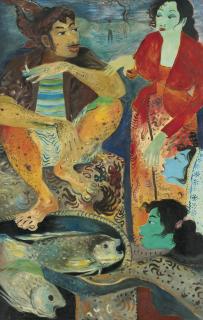 Hendra Gunawan - Penjual Ikan (Fish Seller)