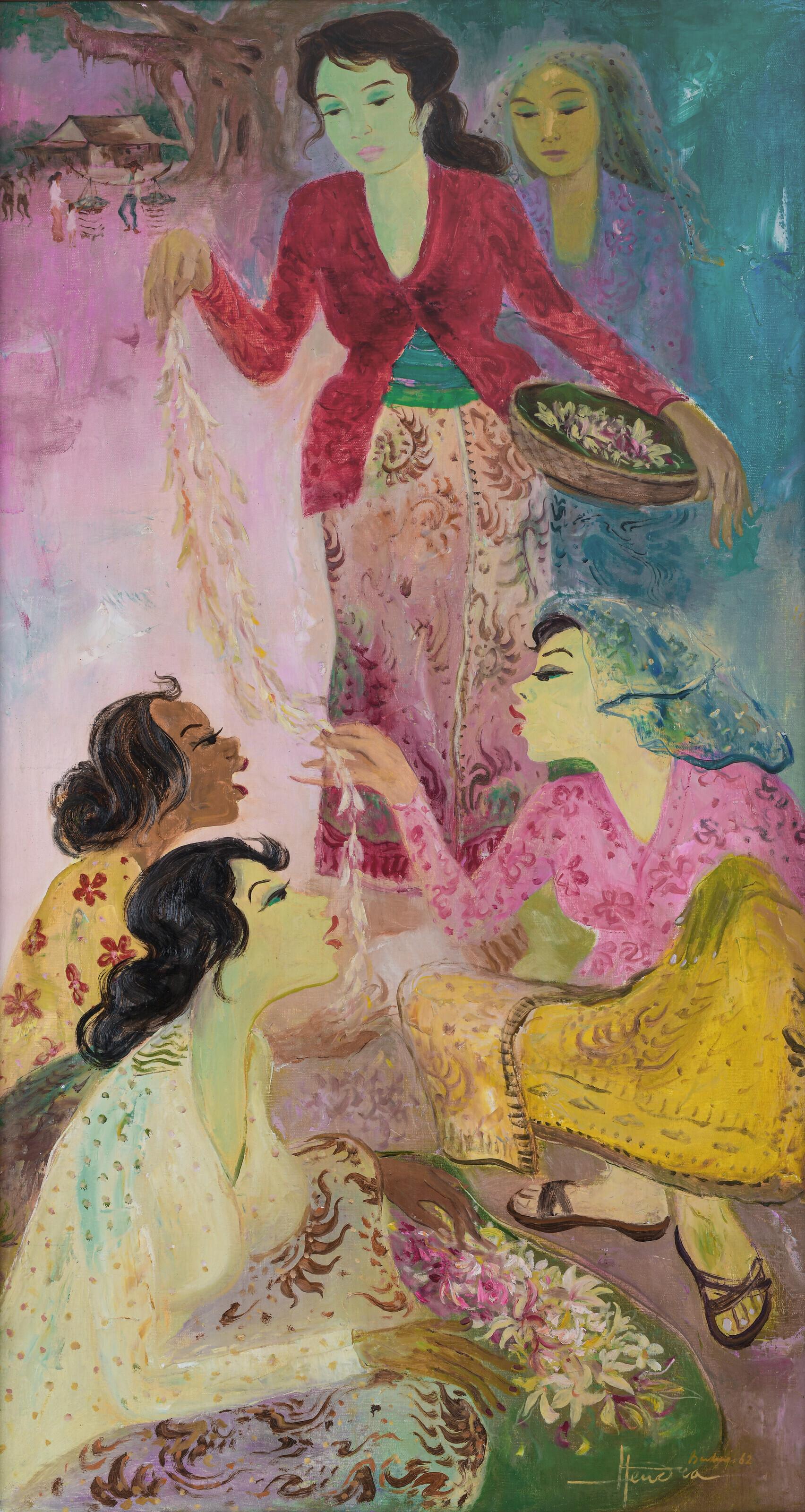 Hendra Gunawan - Penjual Kembang (Flower Vendor)