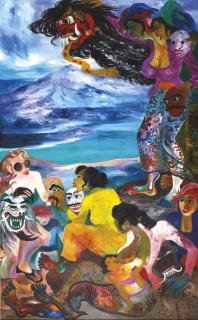 Hendra Gunawan - Penjual Topeng (Mask Seller)