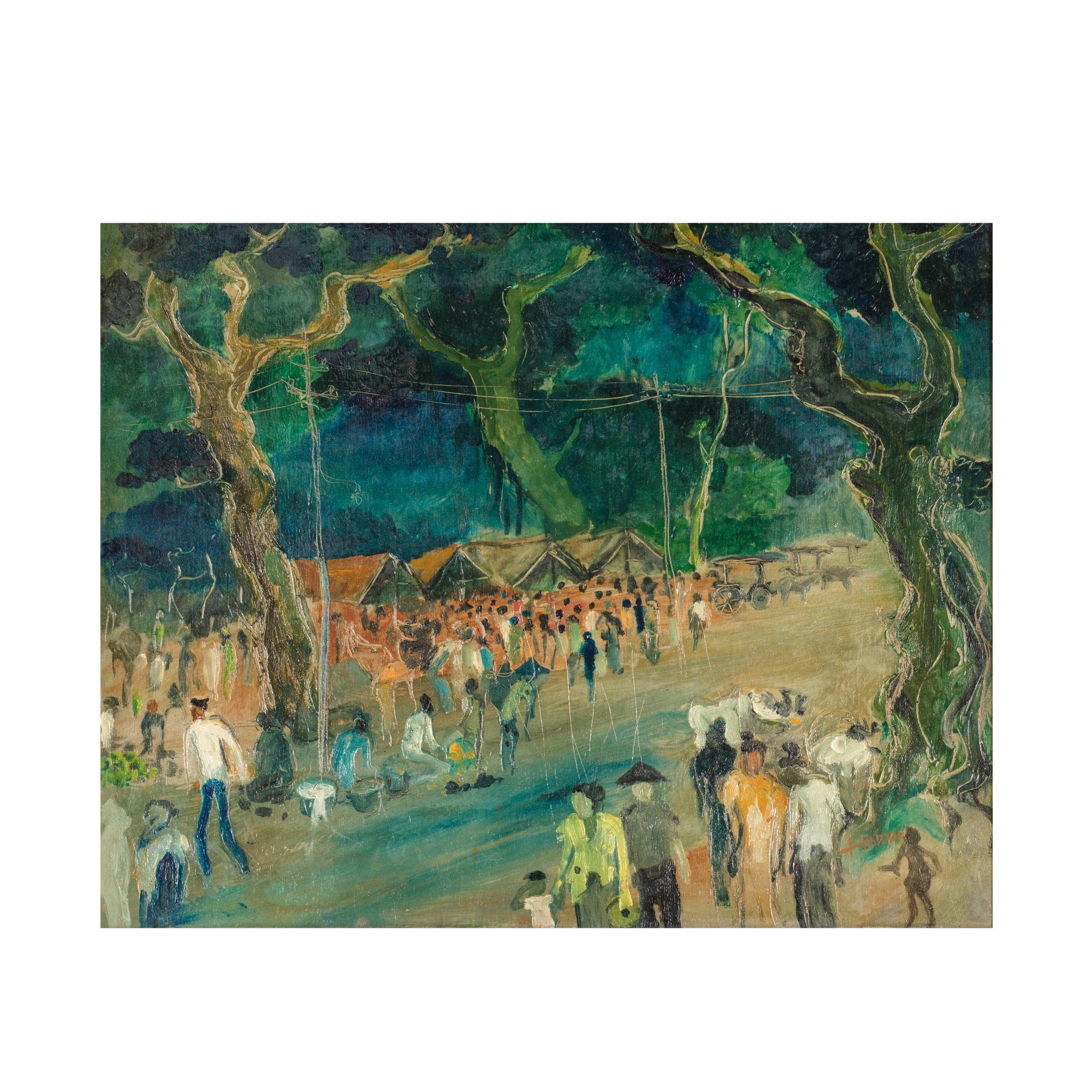 Hendra Gunawan - Street Scene