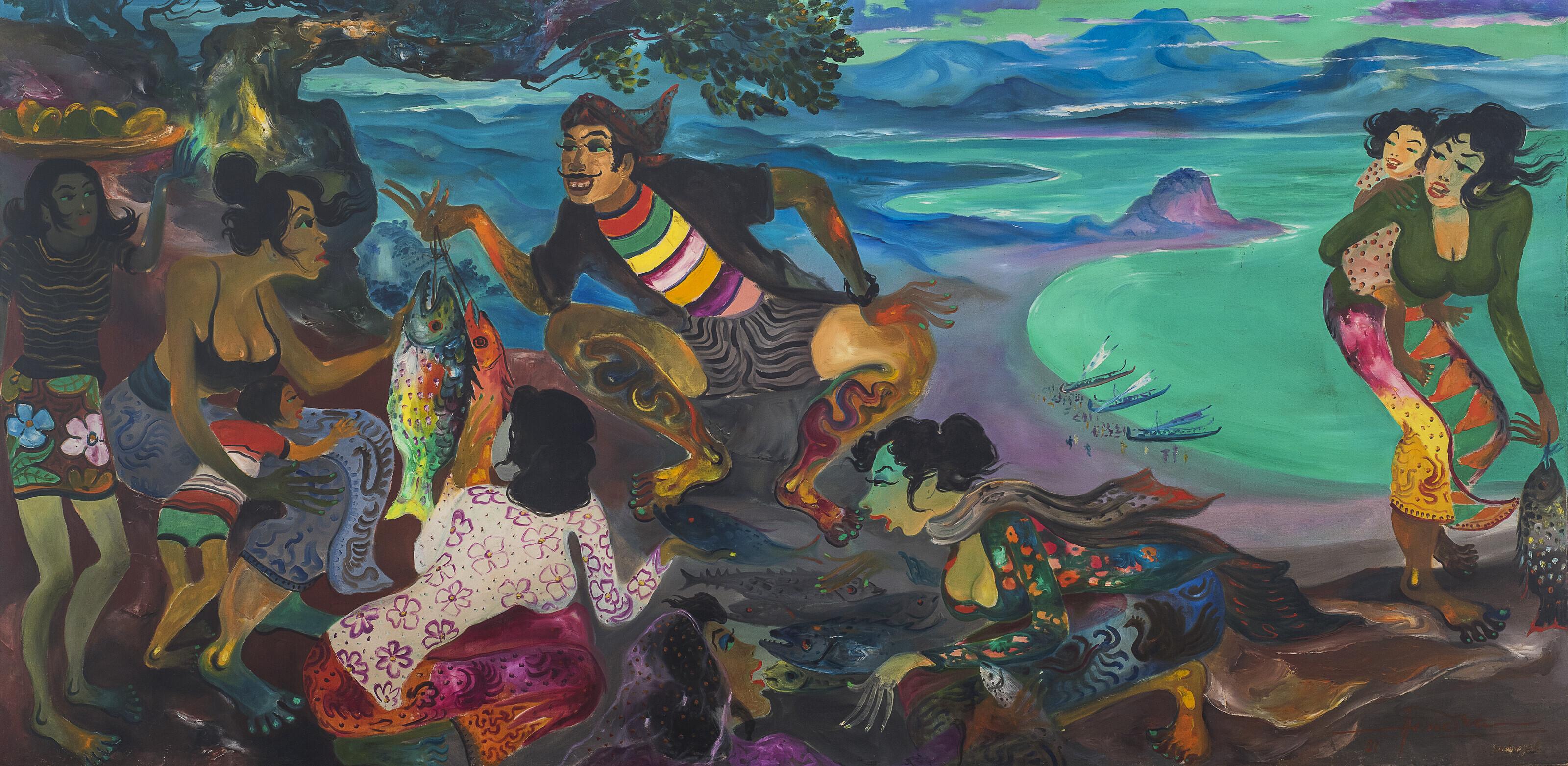 Hendra Gunawan - The Fish Seller