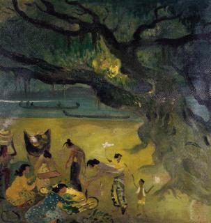 Hendra Gunawan - The market by the sea