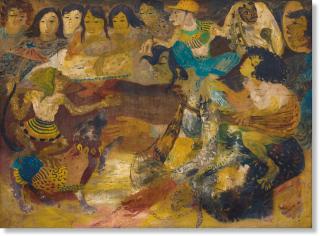 Hendra Gunawan - Topeng Monyet