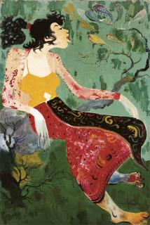 Hendra Gunawan - Wanita Sabar Menanti (Woman Waiting Patiently)