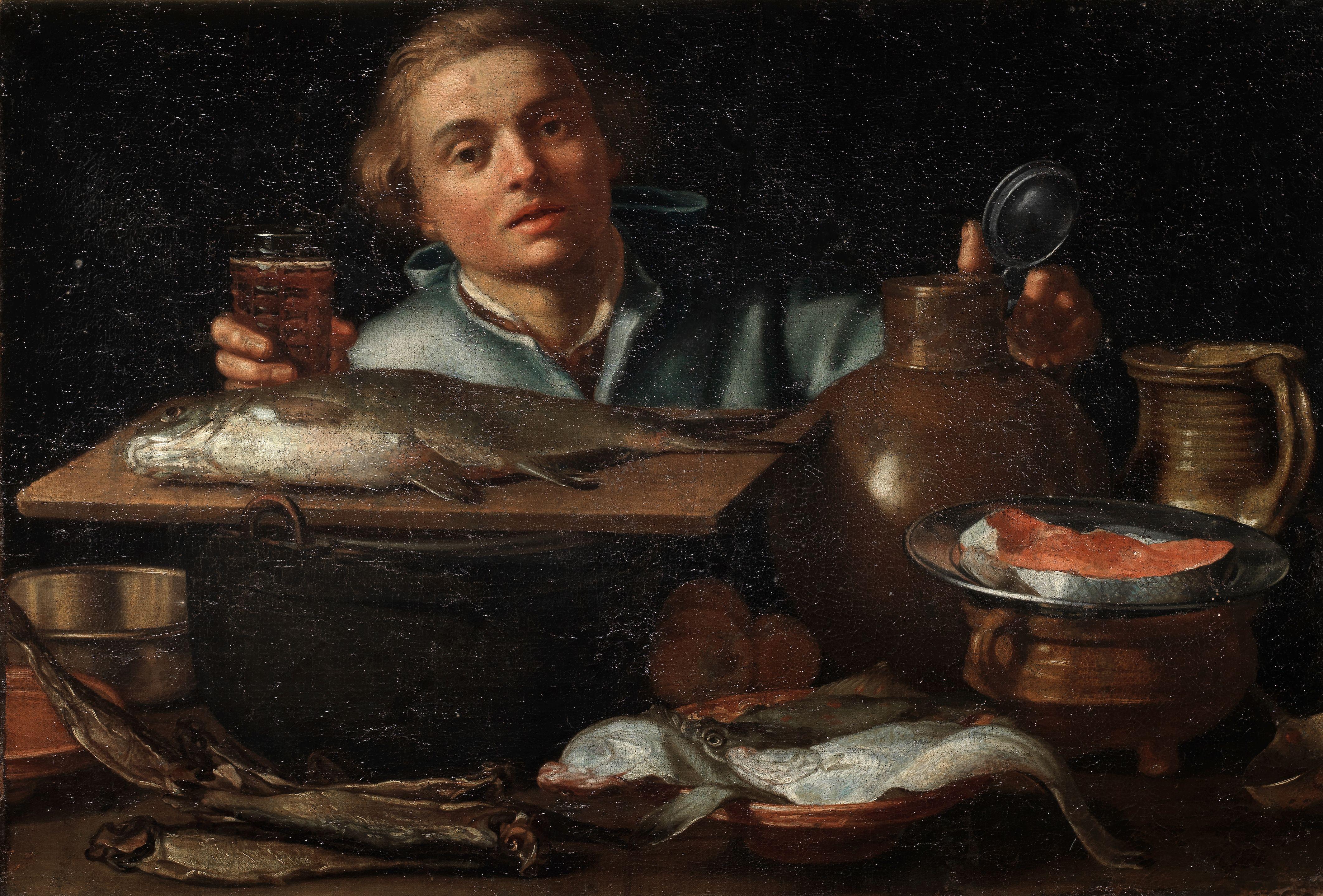 Hendrick Bloemaert - A fish seller