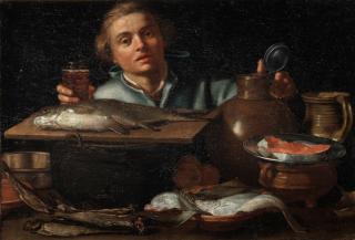 Hendrick Bloemaert - A fish seller