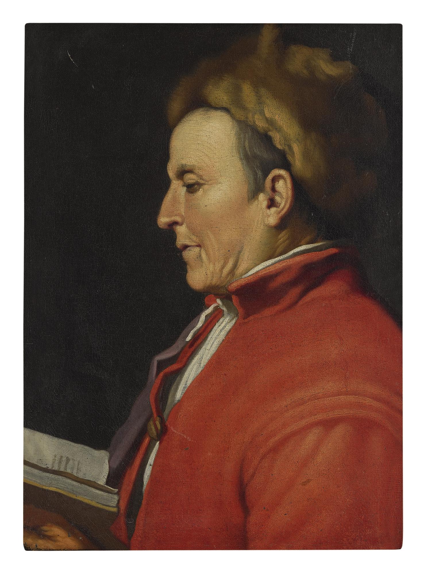 Hendrick Bloemaert - Profile Of A Man In A Fur Hat, Reading