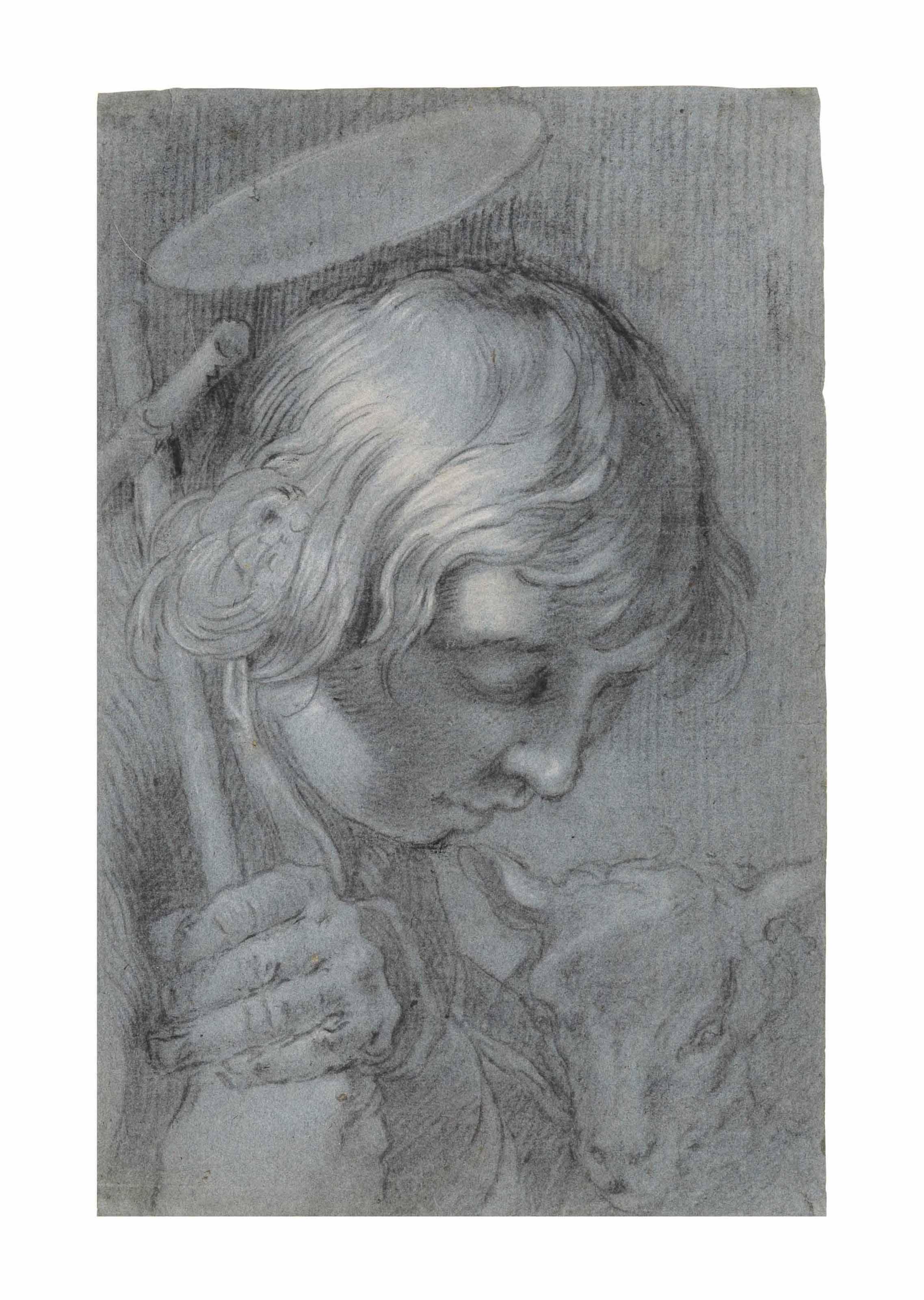 Hendrick Bloemaert - The young Saint John the Baptist with a lamb