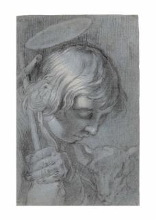 Hendrick Bloemaert - The young Saint John the Baptist with a lamb