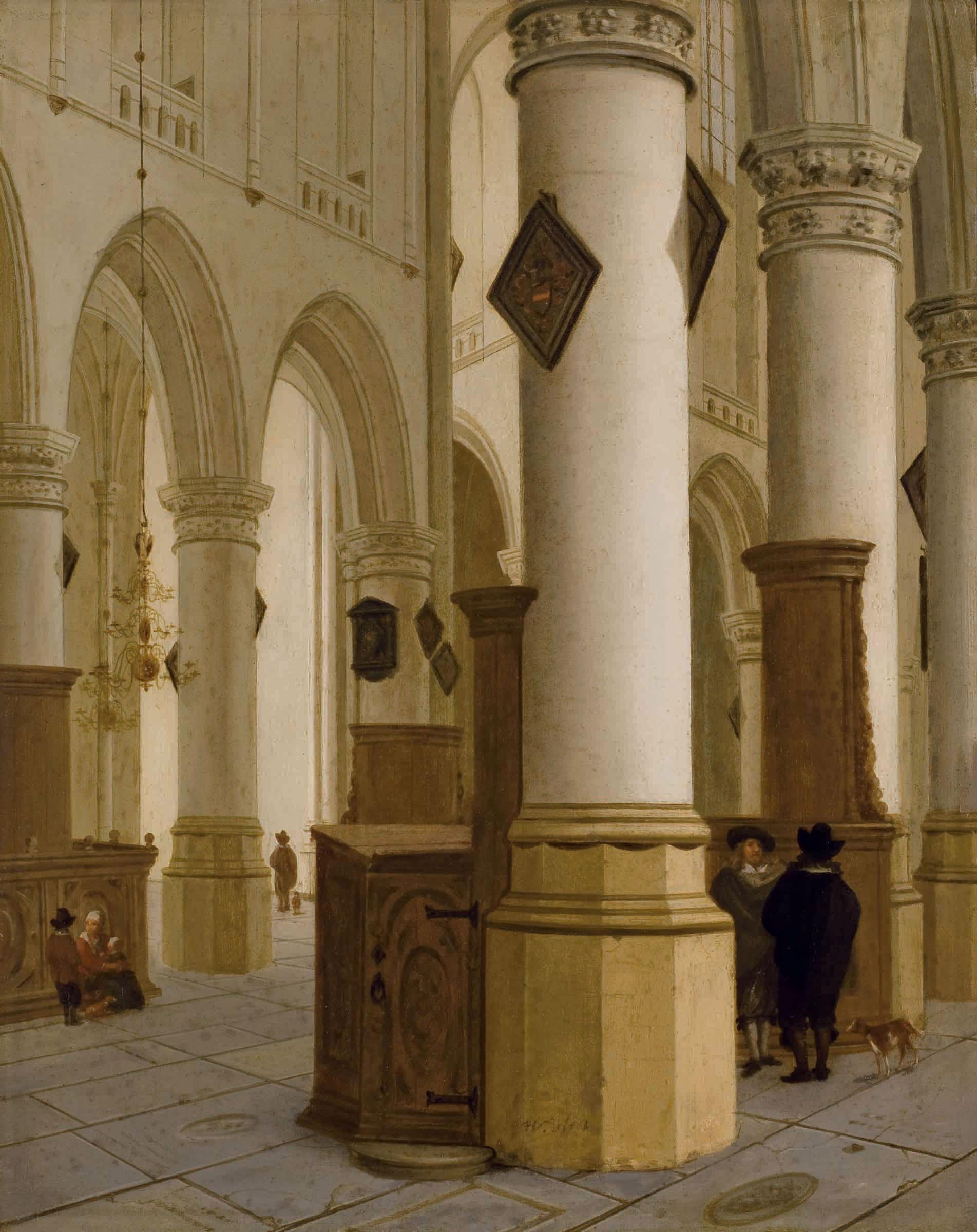 Hendrick Cornelisz. van Der Vliet - Intérieur D\'Eglise