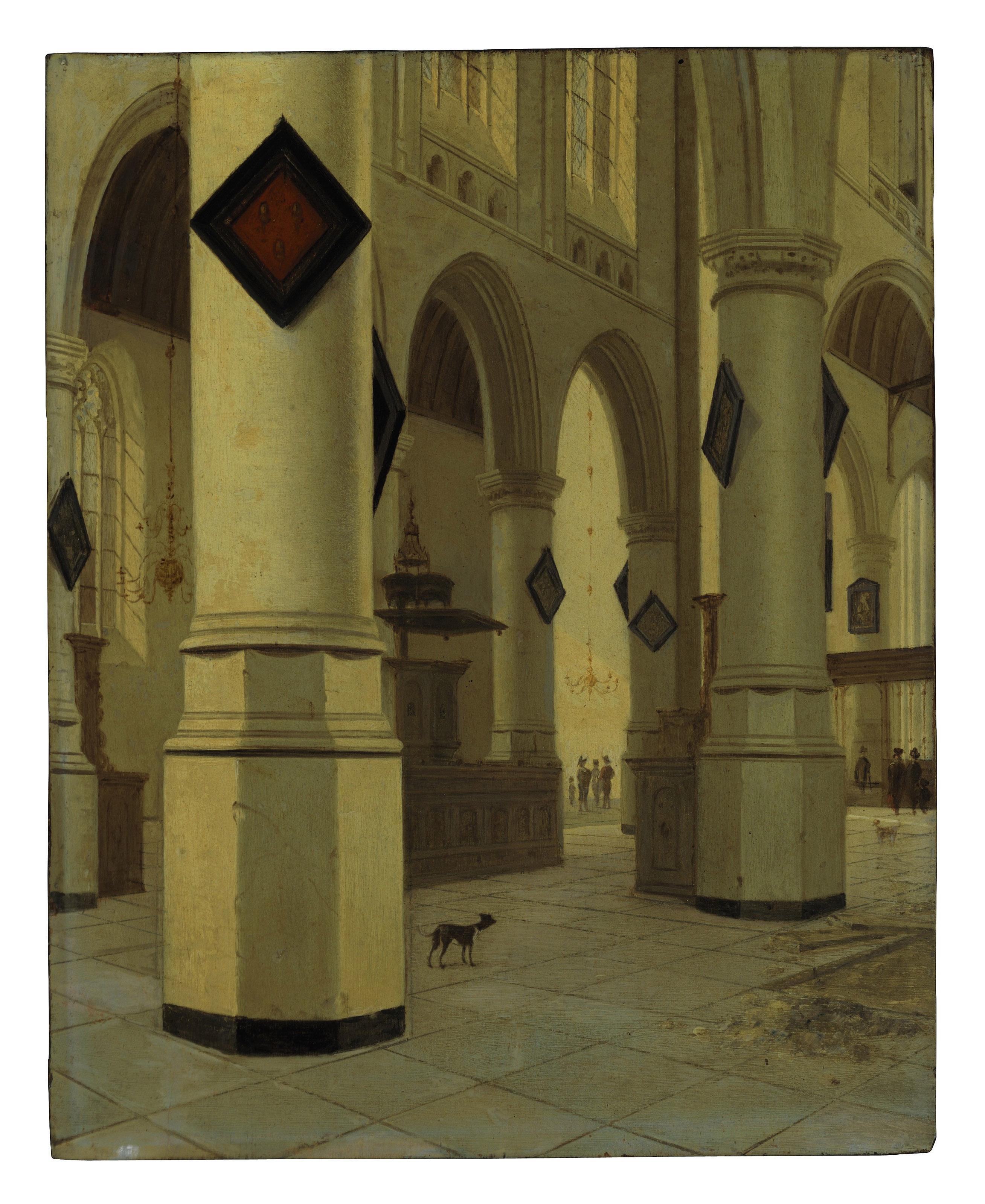 Hendrick Cornelisz. van Vliet - A view of the interior of St. Bavo\'s, Haarlem, from southeast to northeast