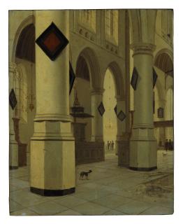 Hendrick Cornelisz. van Vliet - A view of the interior of St. Bavo\'s, Haarlem, from southeast to northeast