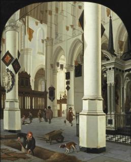 Hendrick Cornelisz. van Vliet - Interior of the Nieuwe Kerk, Delft, from the south-east, with the tombe of William the Silent