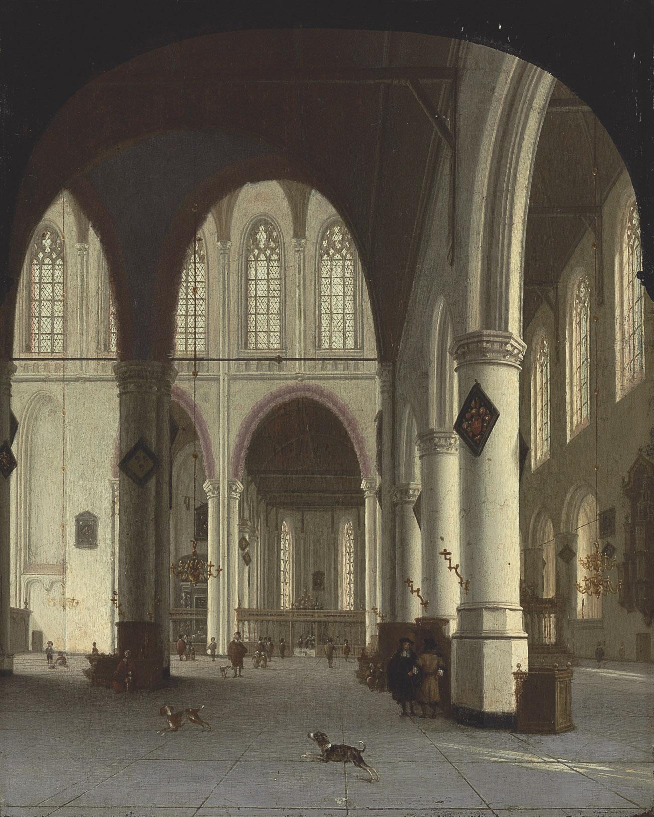 Hendrick Cornelisz. van Vliet - Interior of the Oude Kerk, Delft