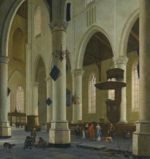 Hendrick Cornelisz. van Vliet - The Interior Of The Nieuwe Kerk In Delft