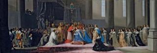 Hendrick Gerritsz. Pot - The Coronation of Marie de Medici on 13th May 1610, at St. Denis