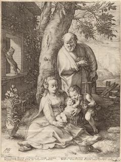 Hendrick Goltzius - 2 Bll.: Die Heilige Familie – Ecce Homo