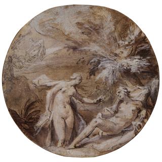Hendrick Goltzius - Ceres and Proserpine, with Pluto in a chariot behind