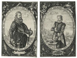 Hendrick Goltzius - Jacques Della Faille; And Josine Hamel (B. 212-13; Holl. 184-85; S. 130-31)