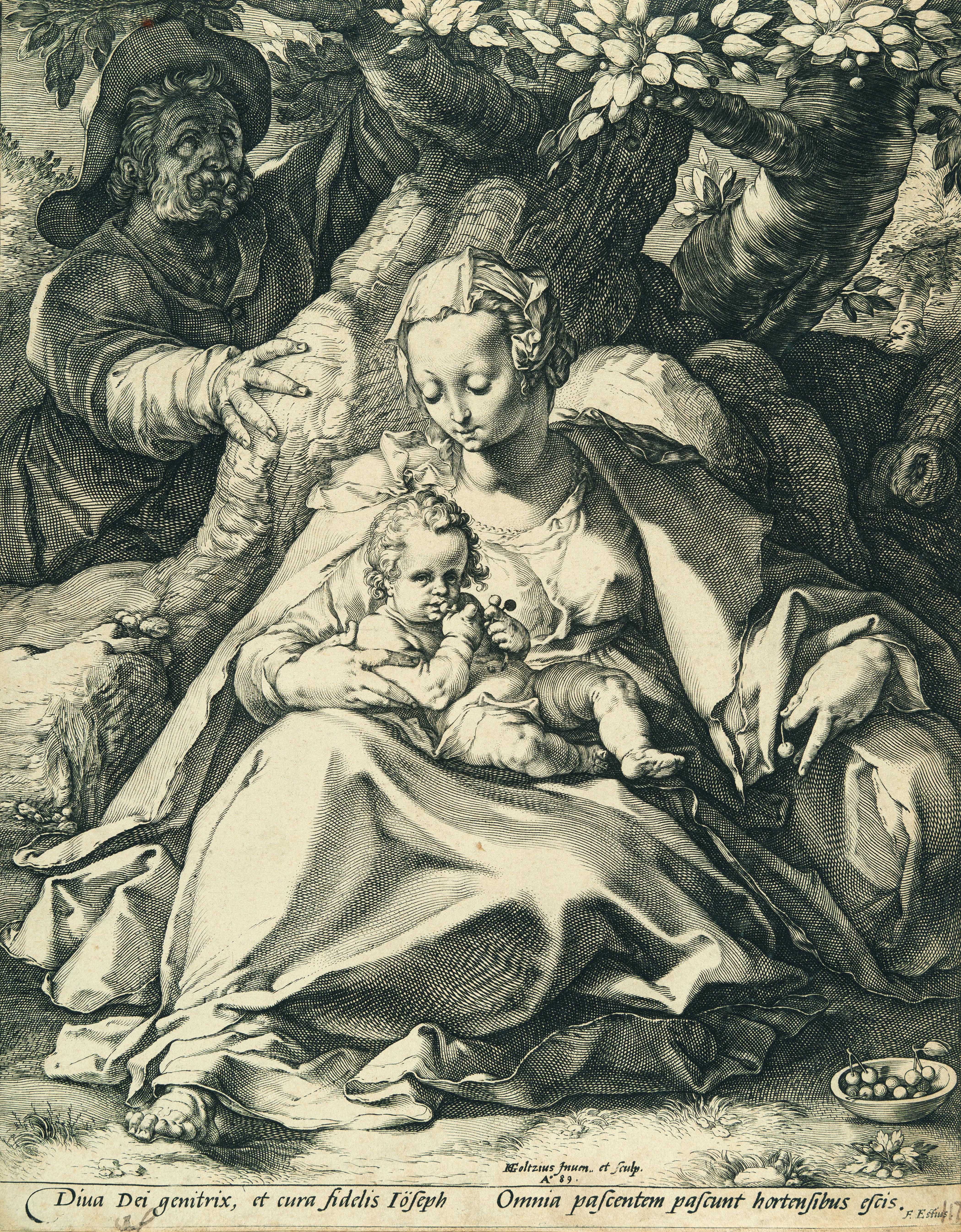 Hendrick Goltzius - Landschaft mit Nimrod und dem Turmbau zu Babel