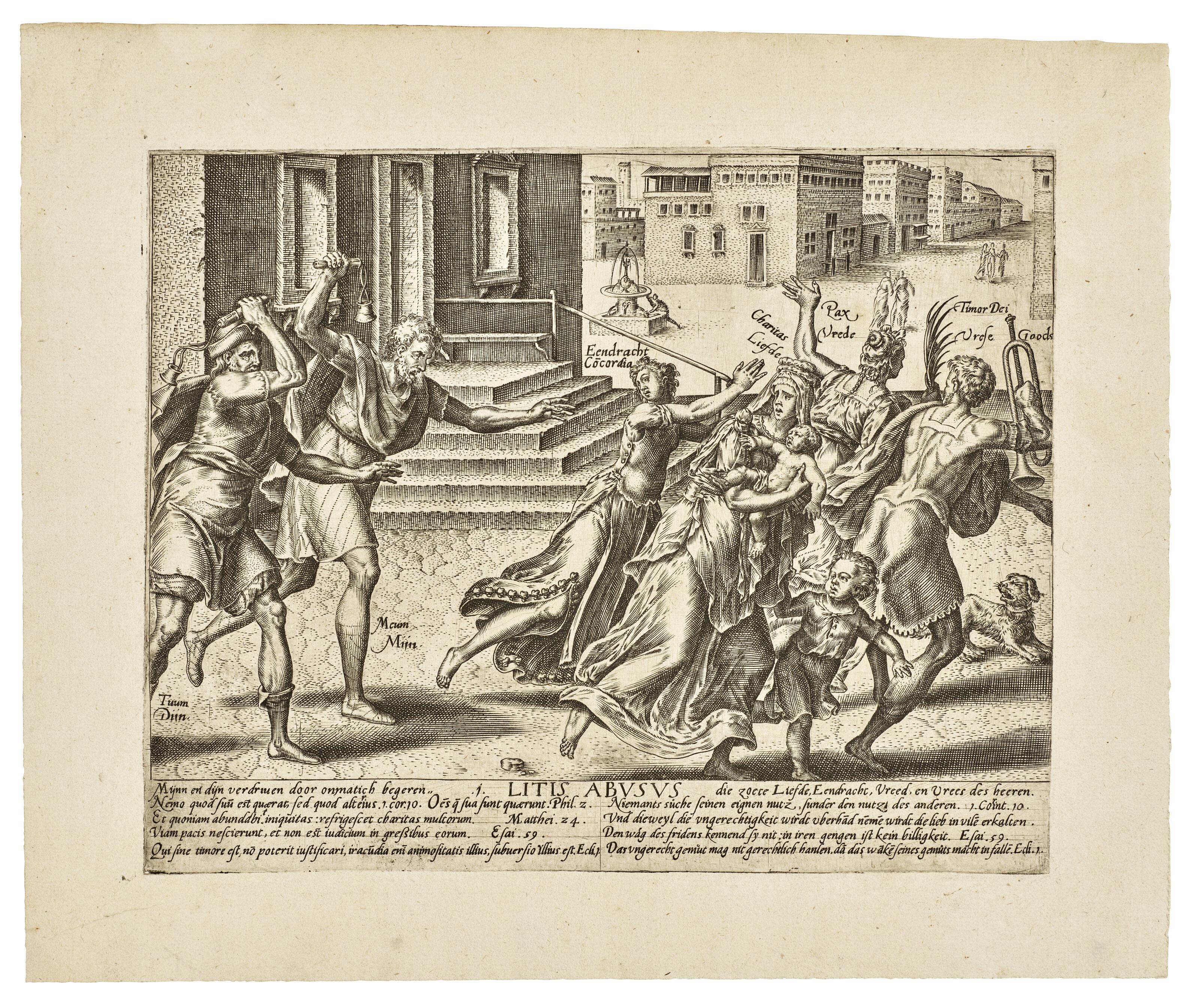 Hendrick Goltzius - Litis Abusus (The Abuses of the Law)