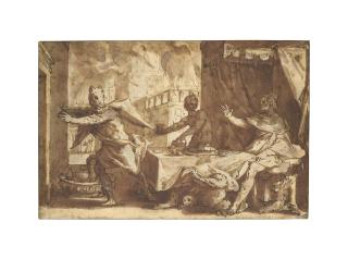 Hendrick Goltzius - Lycaon Transformé En Loup