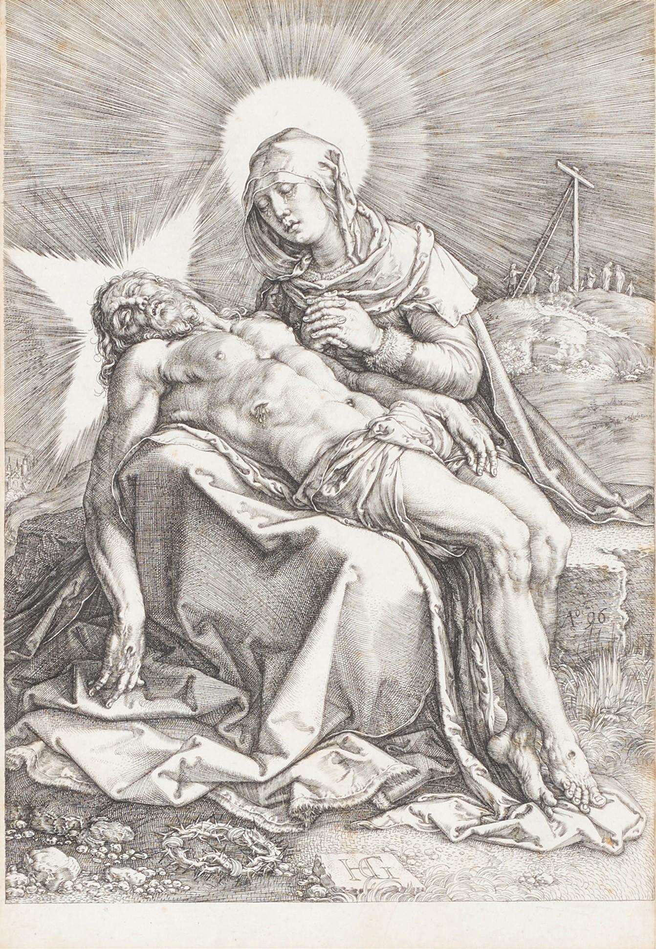 Hendrick Goltzius - Pietà (B. 41; Holl. 50; S. 331)