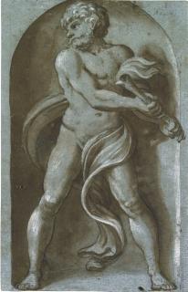 Hendrick Goltzius - Pluto (After Polidoro Da Caravaggio)