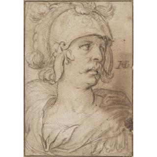 Hendrick Goltzius - Tête De Guerrier À L\'Antique