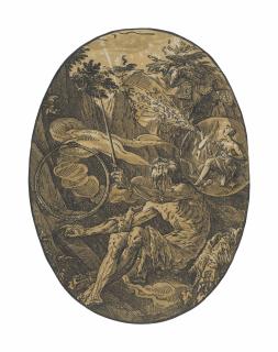 Hendrick Goltzius - The Cave of Eternity (\'The Magician\')