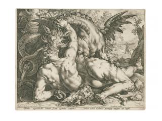 Hendrick Goltzius - The Dragon devouring the Companions of Cadmus