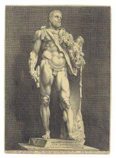Hendrick Goltzius - The Emperor Commodus as Hercules (Bartsch 144; Hollstein 146)