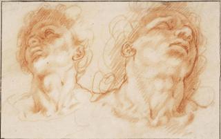 Hendrick Goltzius - The heads of the sons of Laocoön