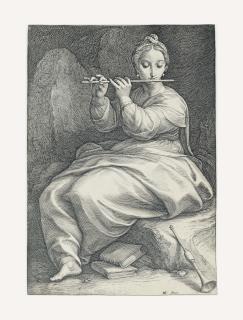 Hendrick Goltzius - The Nine Muses (Bartsch 146-54; Hollstein 148-56; Strauss 299-307)