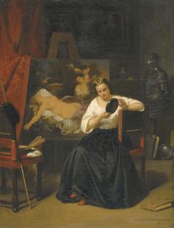 Hendrick Hollander - Modèle Dans L\'Atelier de L\'Artiste
