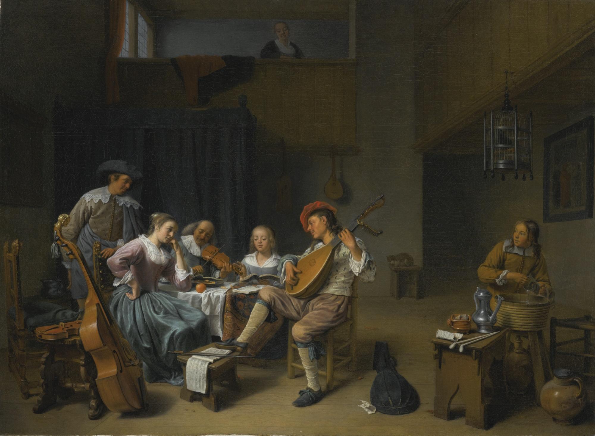 Hendrick Maertensz. Sorgh - A Musical Company In An Interior