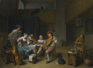Hendrick Maertensz. Sorgh - A Musical Company In An Interior