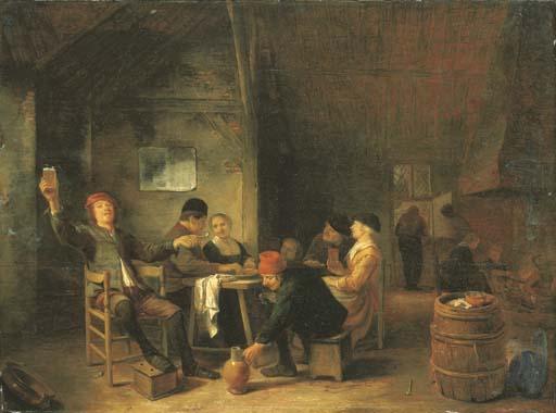 Hendrick Martensz. Sorgh - Peasants merrymaking in a tavern