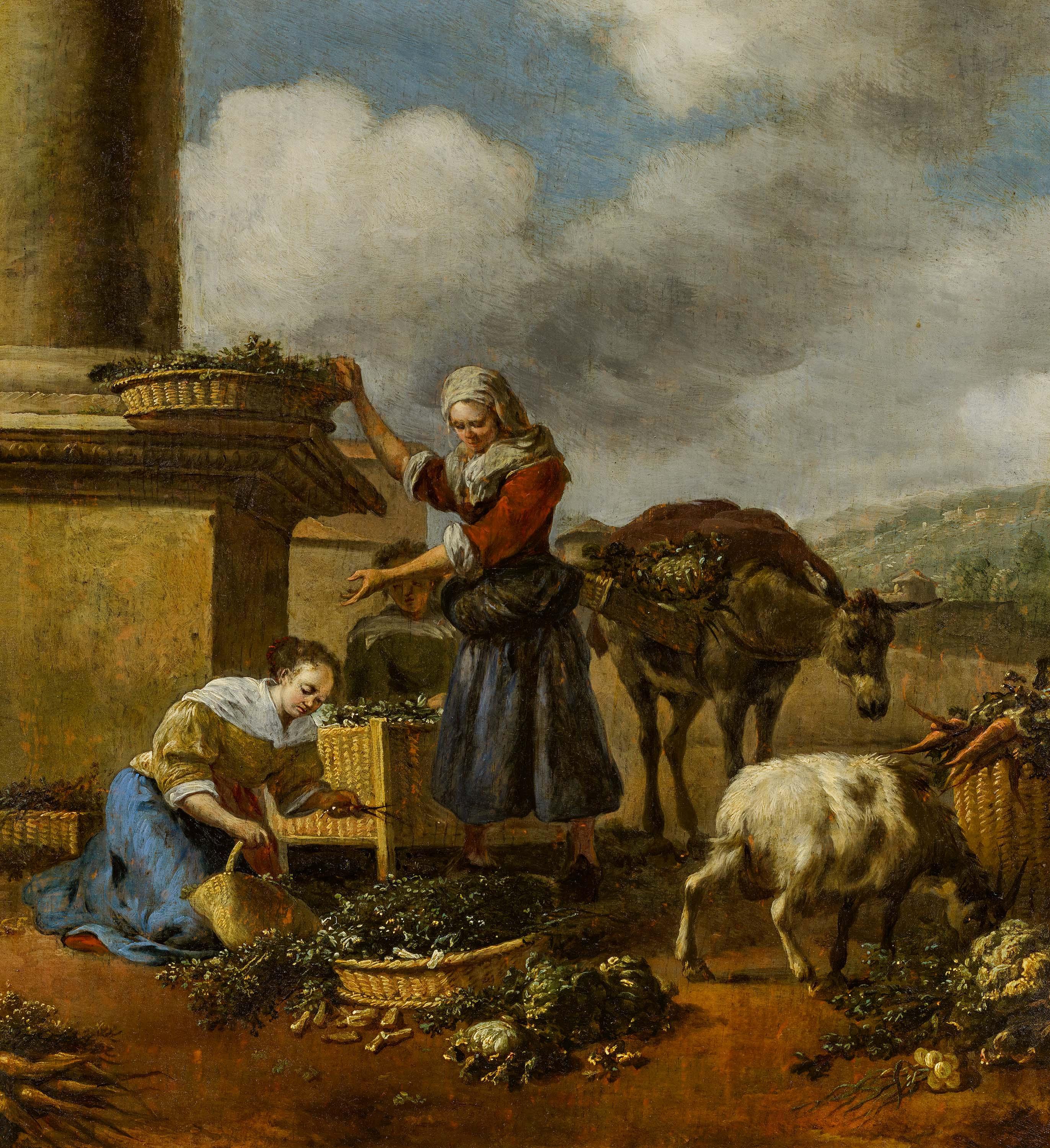 Hendrick Mommers - Landfrauen bei der Ernte.