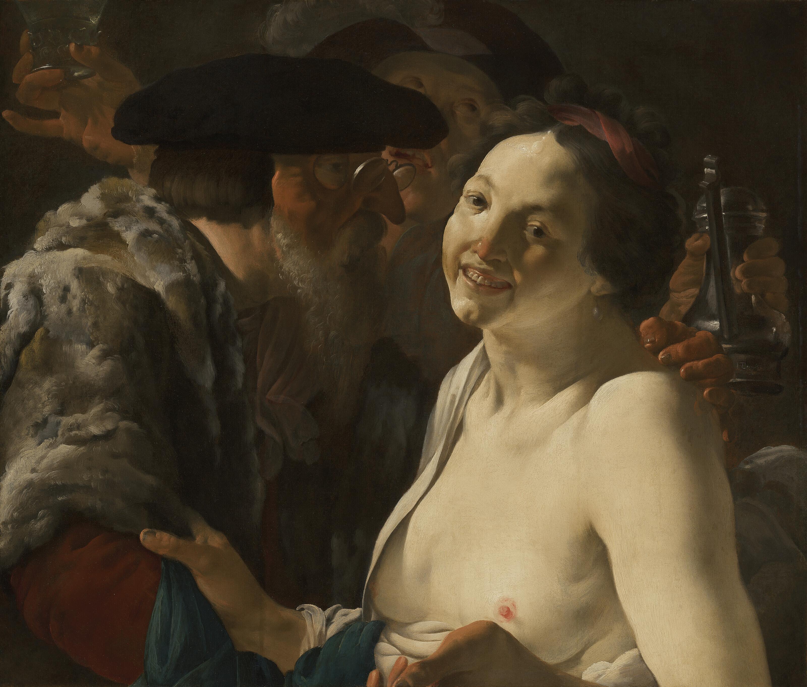 Hendrick Ter Brugghen - Unequal lovers