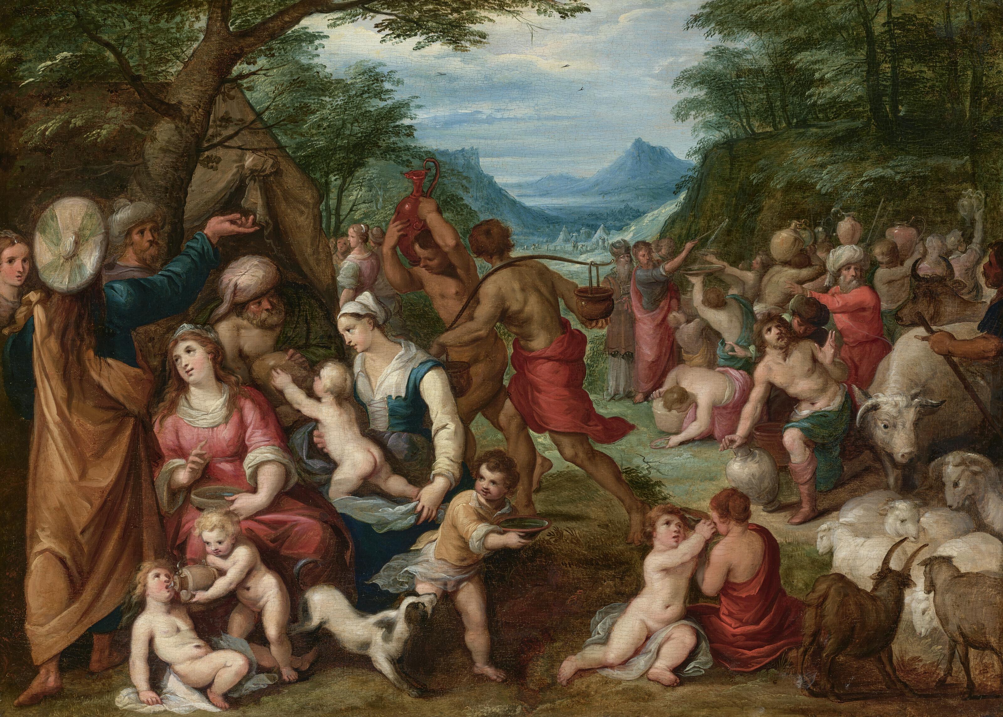 Hendrick Van Balen I - Moses striking the Rock