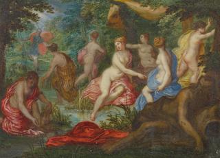 Hendrick Van Balen - Diana und Aktäon.