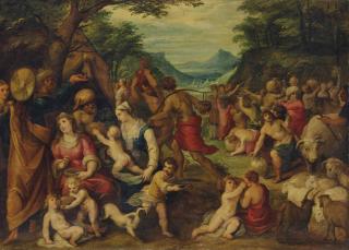 Hendrick Van Balen - Moïse Frappant Le Rocher