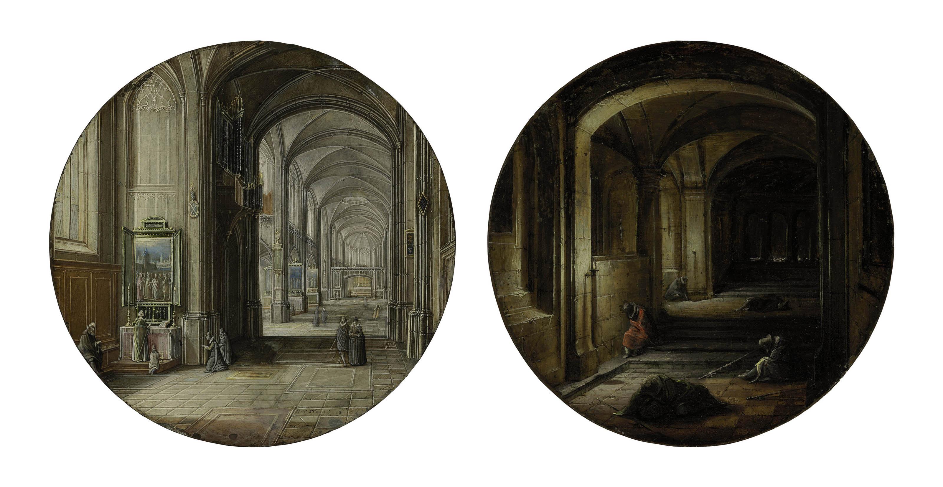 Hendrick van Steenwijck II - A church interior; and \'The Vaults\'