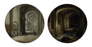 Hendrick van Steenwijck II - A church interior; and \'The Vaults\'