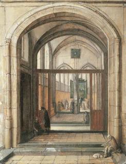 Hendrick Van Steenwijck - The entrance to a church