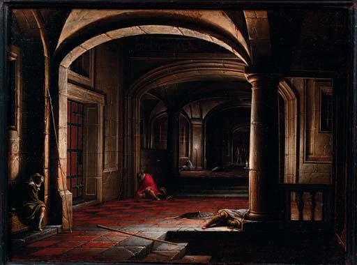 Hendrick van Steenwijk II - The Liberation of Saint Peter from prison