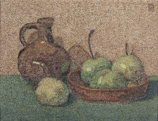 Hendricus Petrus Bremmer - A Still Life With Green Apples